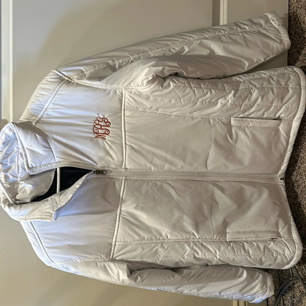 Never worn jacket with initials MRG.